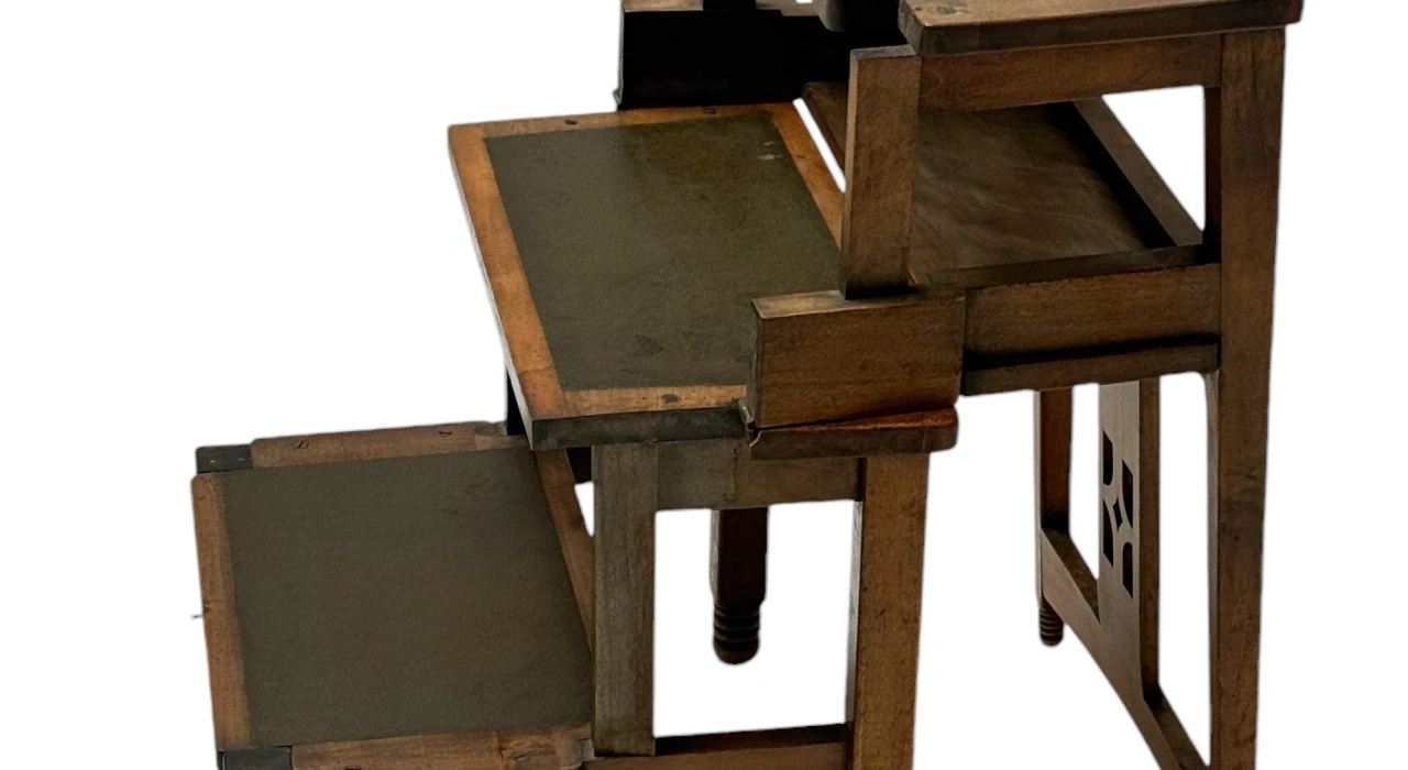 Jac. van den Bosch 't Binnenhuis Art Deco Library Chair or Library Steps, 1916